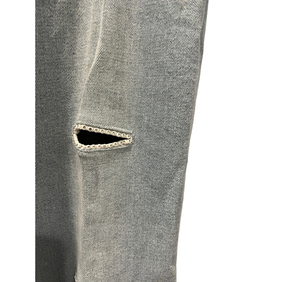 Lana Erica Gemstone Cut Out Light Wash Denim Blue Jeans Size 10 Casual Women's - Picture 6 of 8